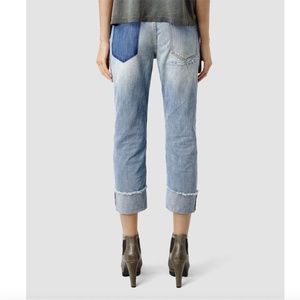 All Saints Boys Fit Jeans with Indigo Patch